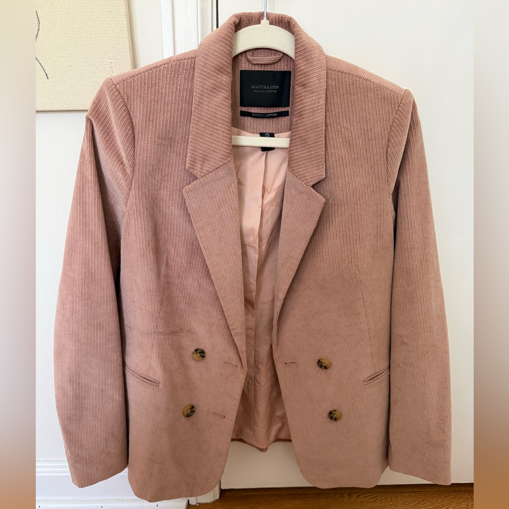 Scotch & Soda Blush Corduroy Blazer
